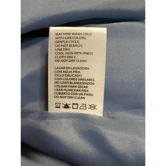 Weatherproof Vintage XL Hooded Lightweight rain Jacket Blue Windbreaker Slicker - Picture 5 of 11